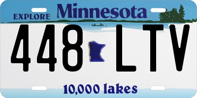 MN license plate 448LTV