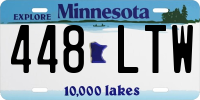 MN license plate 448LTW