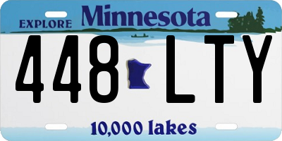 MN license plate 448LTY