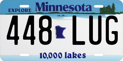 MN license plate 448LUG