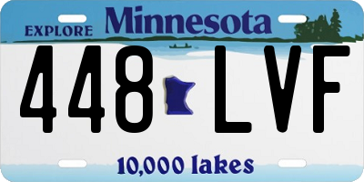MN license plate 448LVF
