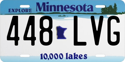 MN license plate 448LVG
