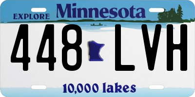 MN license plate 448LVH