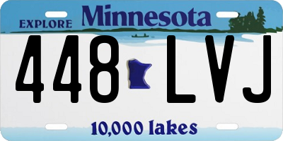 MN license plate 448LVJ
