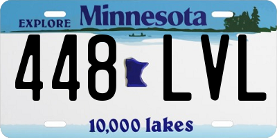 MN license plate 448LVL