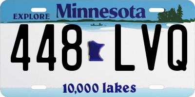 MN license plate 448LVQ
