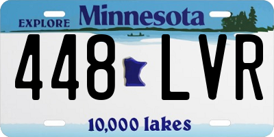 MN license plate 448LVR