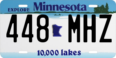 MN license plate 448MHZ