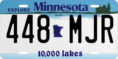 MN license plate 448MJR