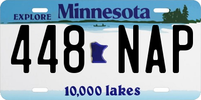 MN license plate 448NAP