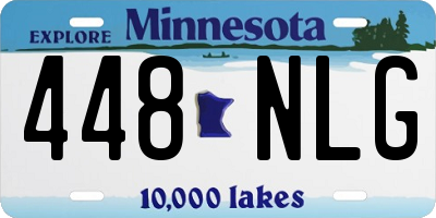 MN license plate 448NLG