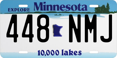 MN license plate 448NMJ