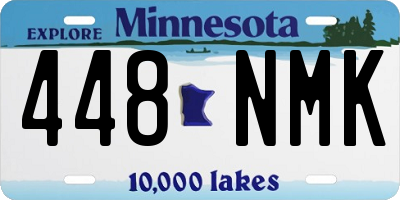 MN license plate 448NMK