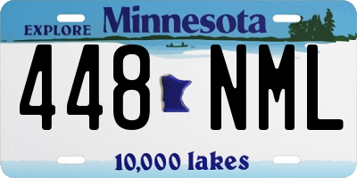 MN license plate 448NML