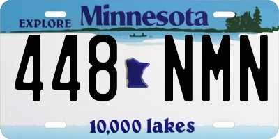 MN license plate 448NMN