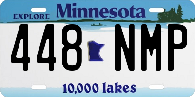 MN license plate 448NMP