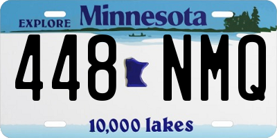 MN license plate 448NMQ