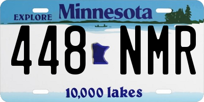 MN license plate 448NMR