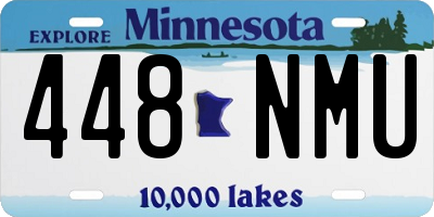 MN license plate 448NMU