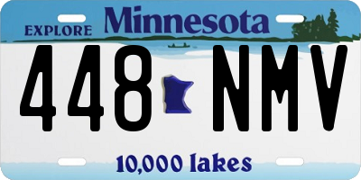 MN license plate 448NMV
