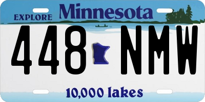 MN license plate 448NMW