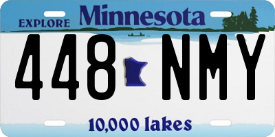 MN license plate 448NMY