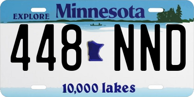 MN license plate 448NND
