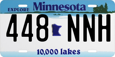 MN license plate 448NNH