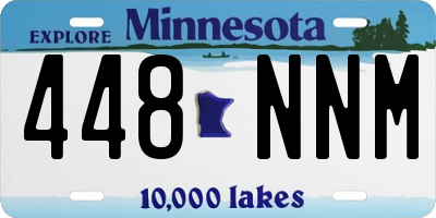 MN license plate 448NNM