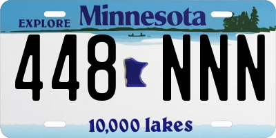 MN license plate 448NNN