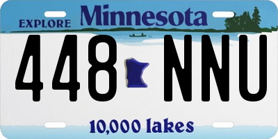 MN license plate 448NNU