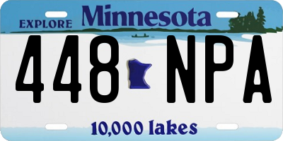 MN license plate 448NPA