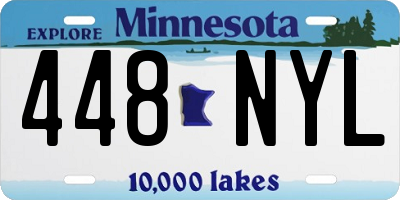 MN license plate 448NYL