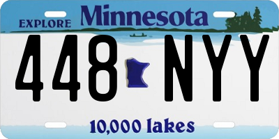 MN license plate 448NYY