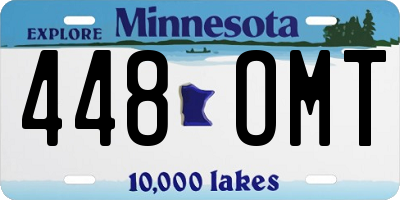 MN license plate 448OMT