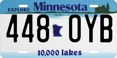 MN license plate 448OYB