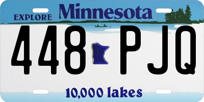 MN license plate 448PJQ