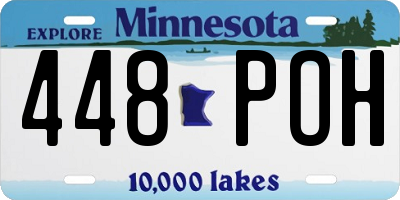 MN license plate 448POH