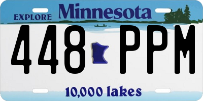 MN license plate 448PPM