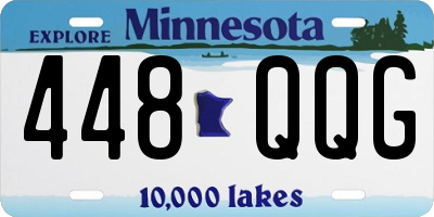MN license plate 448QQG