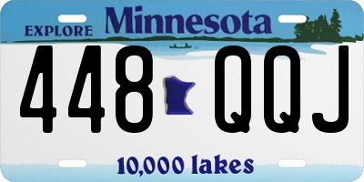 MN license plate 448QQJ