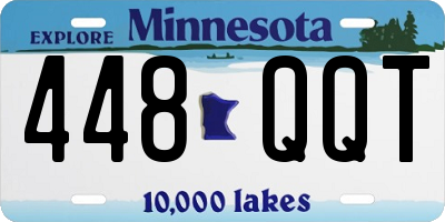MN license plate 448QQT