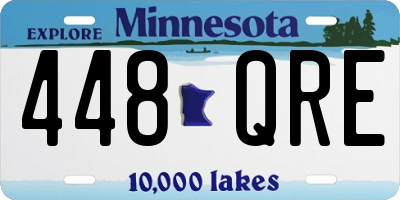 MN license plate 448QRE