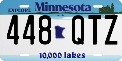 MN license plate 448QTZ
