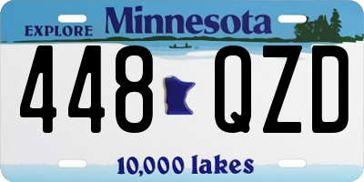 MN license plate 448QZD