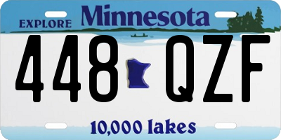 MN license plate 448QZF