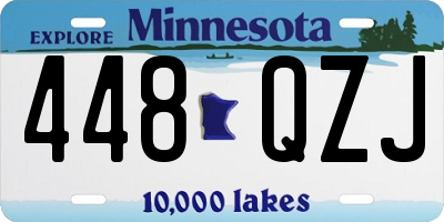 MN license plate 448QZJ