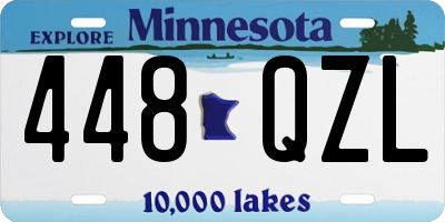 MN license plate 448QZL