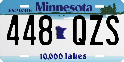 MN license plate 448QZS
