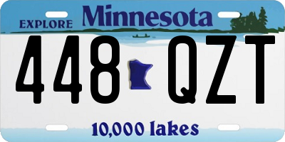 MN license plate 448QZT